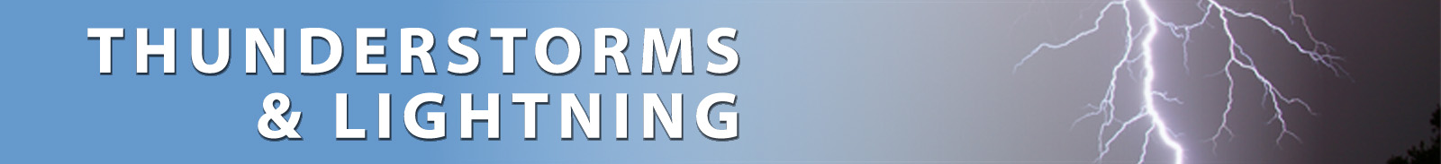 Thunderstorm and Lightning Banner