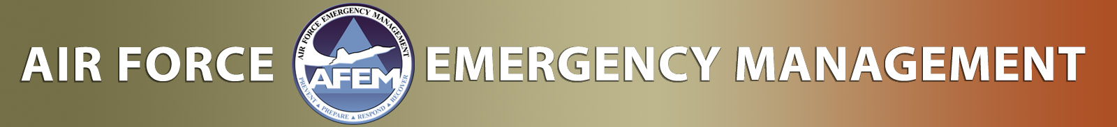 Air Force Emergency Management Banner